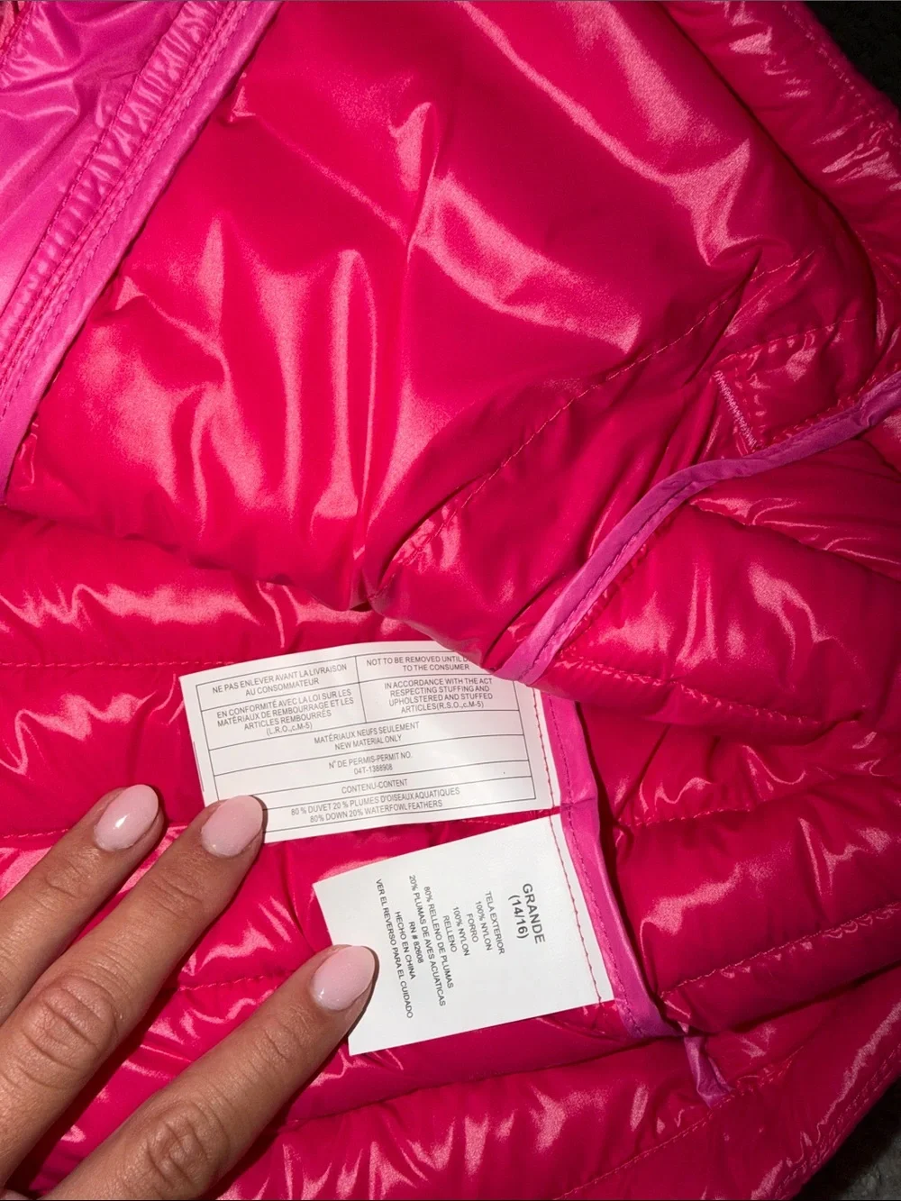 Girl’s Free Country Pink Ombre Quilted Vest